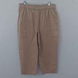 Zara Light Weight Pull - On Cropped Pants #3408